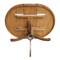 International Concepts Round 36 in Rd Top Pedestal Table, 12 in Leaf, 34.9 inH, Adjustable Height, Pecan, 36 W, 48 L, Wood K59-36RXT-6B - alternate 3
